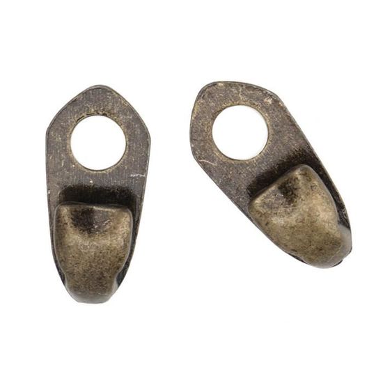 Lot De 40 Crochets à Lacets Anneau En D Avec Rivet - Bronze 9x14 Mm, Neuf