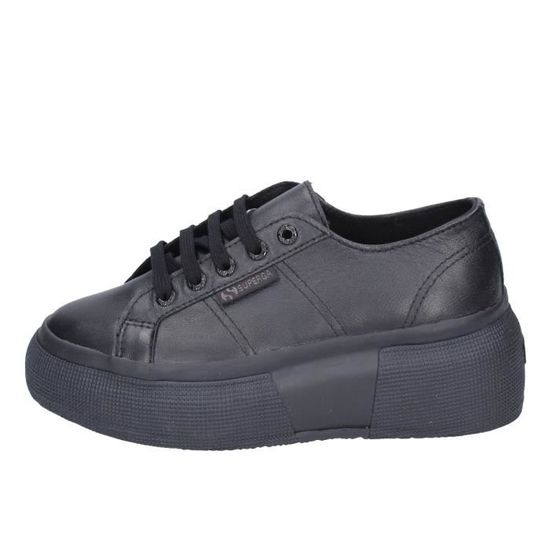 Superga cuir on sale femme
