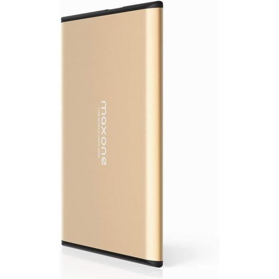 Disque Dur Externe Hurricane 1To USB 3.0 - Aluminium | Portable Pour PC, Mac, PS4, PS5, Xbox