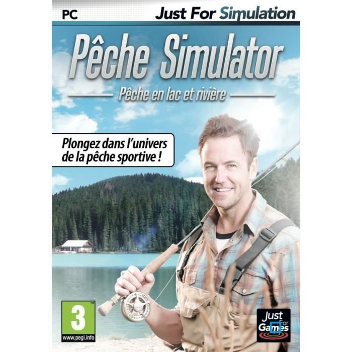 Just For Games Pêche Simulator (Lacs Et Rivières) / Jeu PC