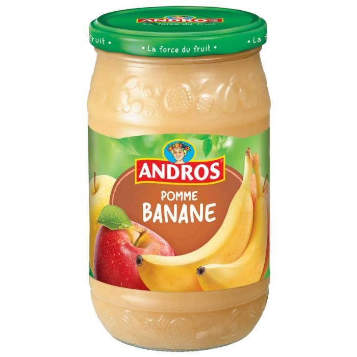 ANDROS Dessert fruitier au pomme banane - 750 g