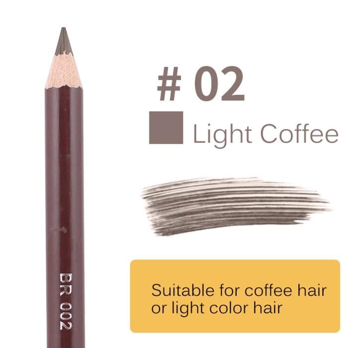 Pinceau crayon eye-liner sourcils léopard imperméable marron noir XHL80807203B_Skiniko