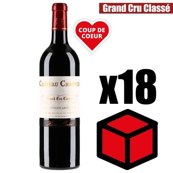 X12 Château Chauvin 2016 75 cl AOC Saint-Emilion Vin Rouge Grand Cru Classé