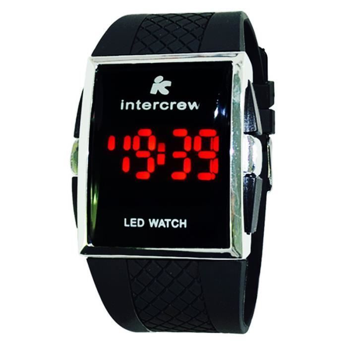 Montre Homme Numériques Montres de Sport Rouge LED Montres-Bracelets pour
