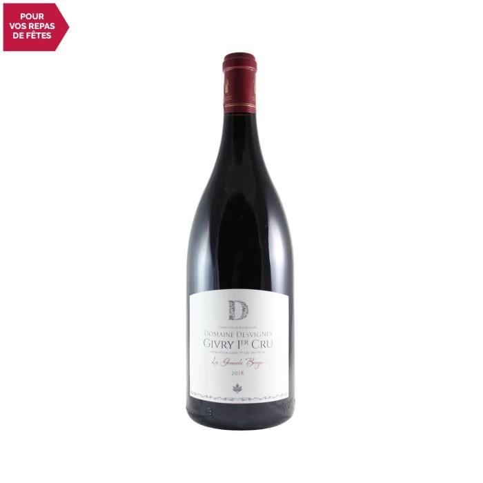 Givry 1er Cru La Grande Berge MAGNUM Rouge 2018 - 150cl - Domaine Desvignes - Vin AOC Rouge de Bourgogne - Cépage Pinot Noir