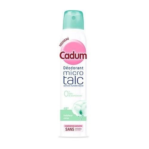 Cadum Déodorant Atomiseur Micro Talc Fraîcheur Coton 200ml (lot de 3)