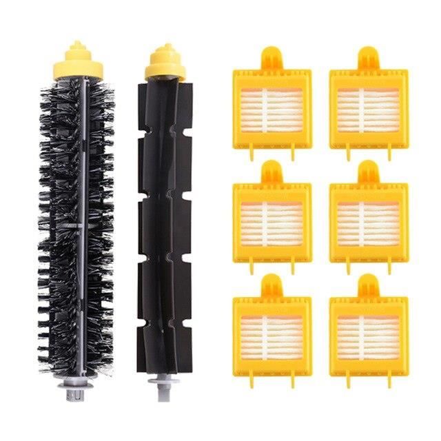 Kit de filtre Hepa, brosse latérale et brosse de batteur à poils, pièces pour aspirateur Robot iRobot Roomba séri HXL6194 -HY363