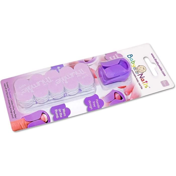 Soin des ongles Lime à ongle pour nouveau-né (0 mois et +) I Conçu pour les ongles de bébé I Soin des ongles - 3 x 5 432410