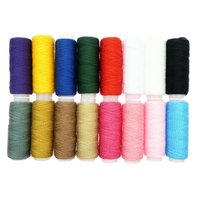 16 pièces Machine à coudre 100% Polyester fil pour manteau jean accessoires de couture