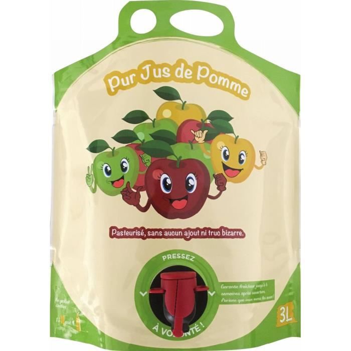 12 litres de Pur Jus de Pomme Bio, Sans ajout, ni truc bizarre. Produit en Bretagne avec de la pomme française cueillie à la main