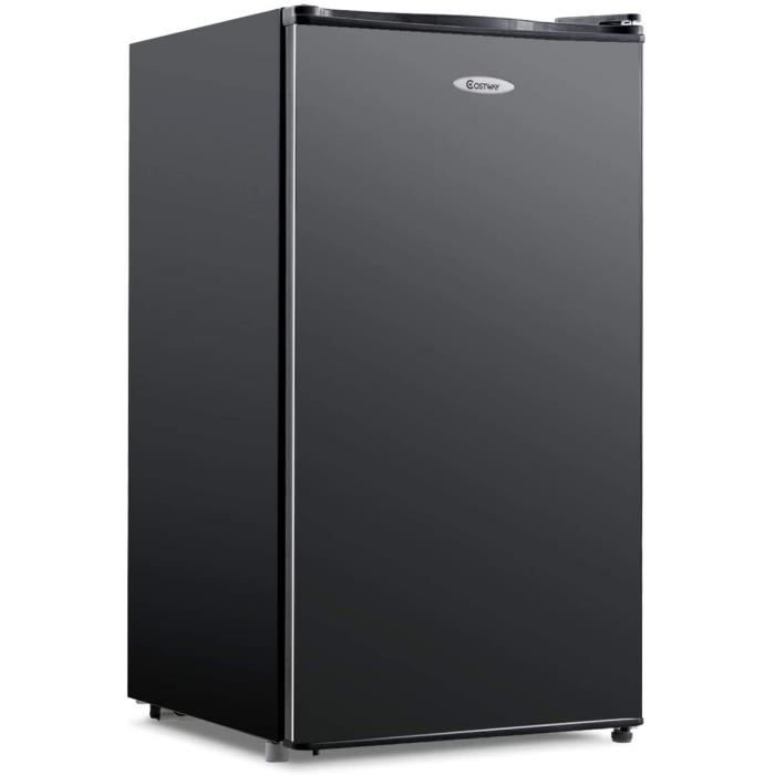 DREAMADE Mini-Réfrigérateur, Capacité 91L, 230V, 50HZ Frigo Combiné avec 4 Niveaux de Clayettes, Compartiment à Légumes, Faible Nive