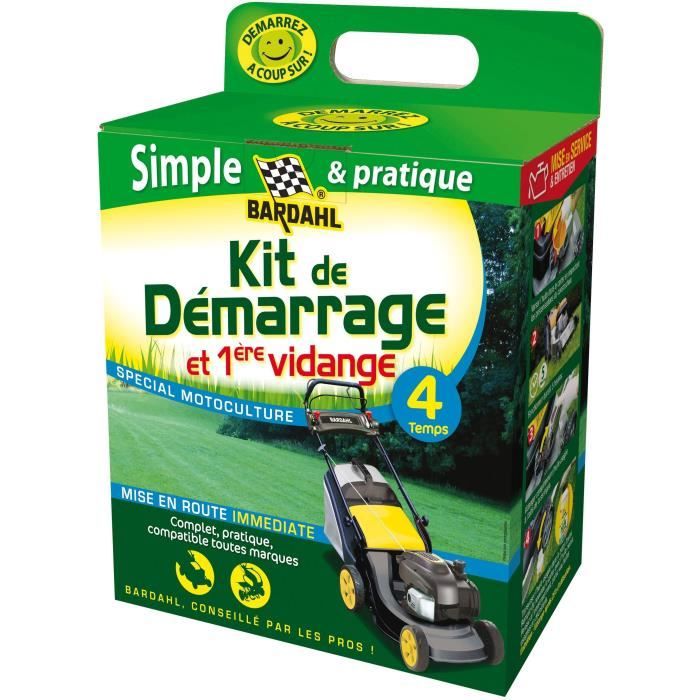 BARDAHL kit de démarrage et 1ère vidange pour tondeuses 4 temps