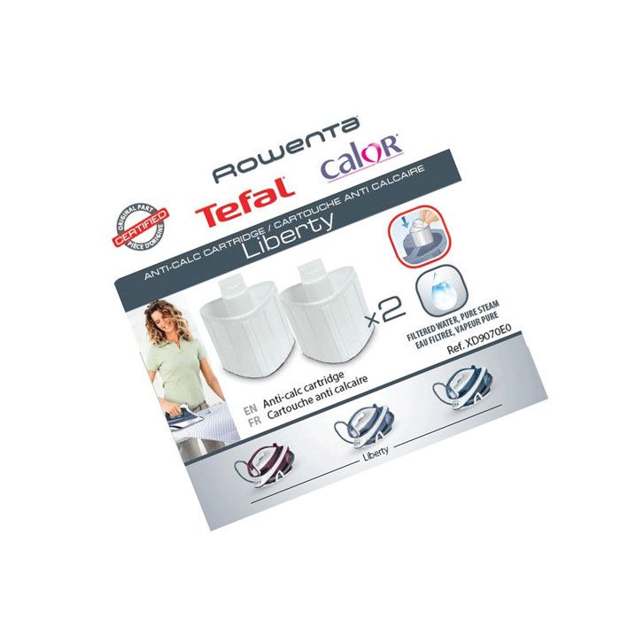 Cartouches anti-calcaire (lot de 2) - Centrale vapeur - CALOR (34255)