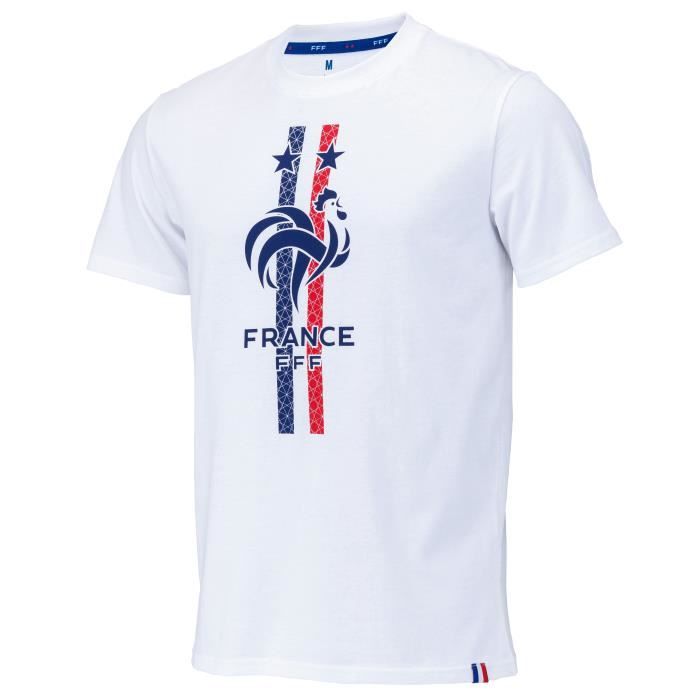 T-shirt FFF - Collection officielle EQUIPE DE FRANCE - Enfant - Blanc