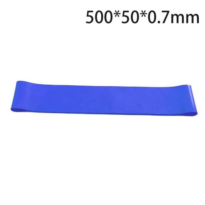 Bandes De Résistance Caoutchouc De Yoga Bande De Tension Élastique Équipement De Yoga 500*50*0.7Mm - Bleu