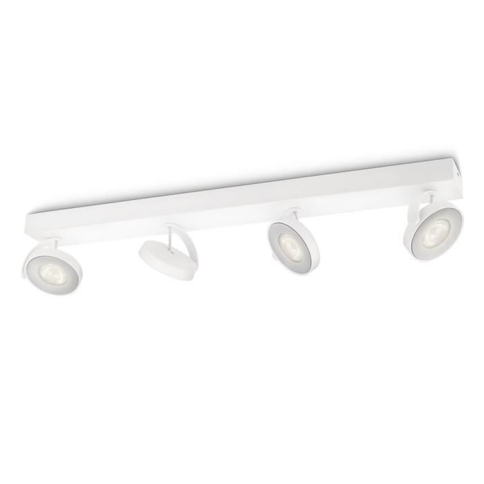 Philips myLiving Spot 531743116, Surfaced lighting spot, 4 ampoule(s), LED, 4 W, 2700 K, Blanc
