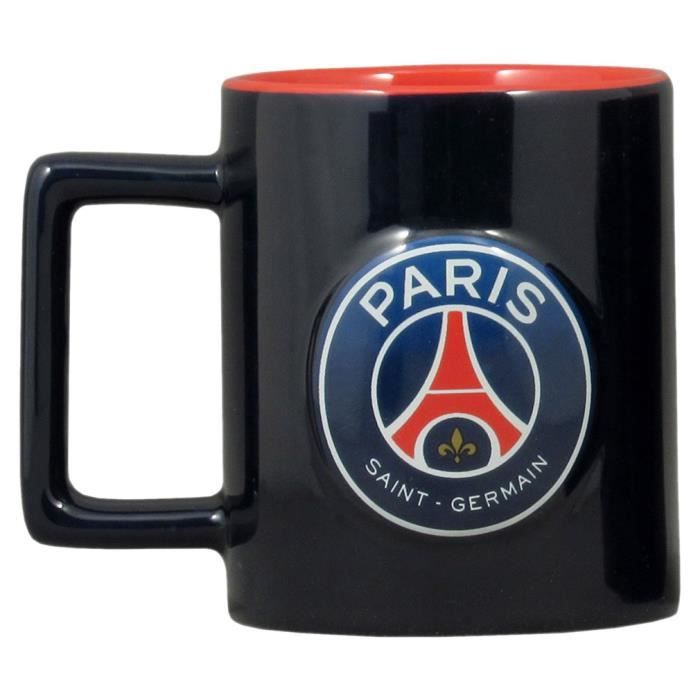 PSG - Mug PSG Officiel en Céramique avec logo 3D - Bleu