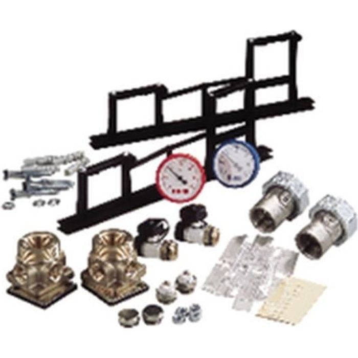 Rehau Set de montage pour collecteur (comprend tous les accessoires nécessaires au montage d un collecteur sauf barres d assembla...