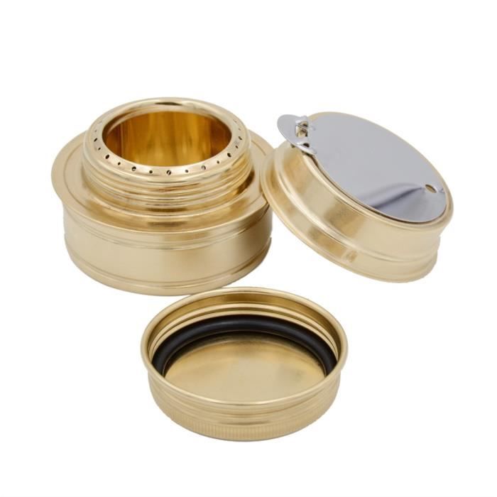 Poêle de camping poêle à dos extérieur portable poêle à coupe-vent poêle à pique-nique léger fournitures de camping gris