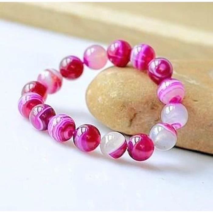 SHOP-STORY - Bracelet Amour et réconciliation en Agate Rose