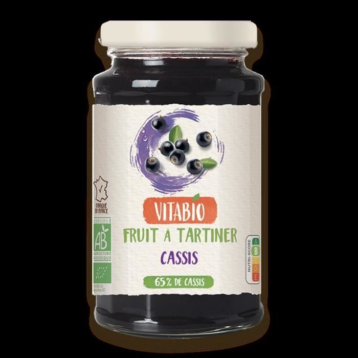 Vitabio - Fruit à tartiner Cassis - Bio - Pot verre - 290g