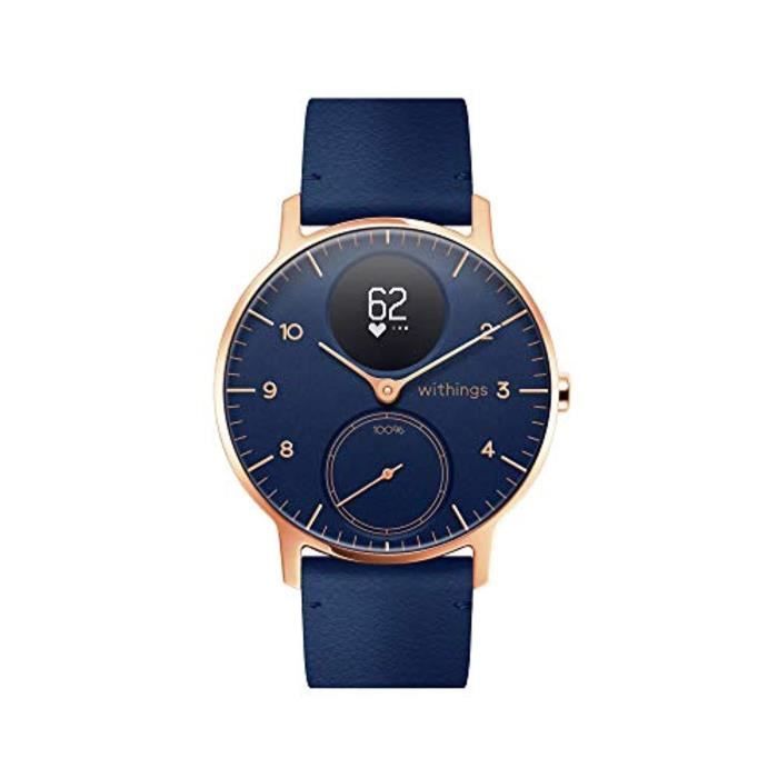 Withings Steel HR - Montre connectée hybride - Suivi de l'activité, du rythme cardiaque, des pas, des calories et du sommeil - Montr