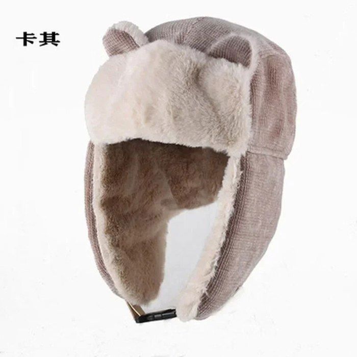 Bonnet Avec Oreilles De Chat Pull Pointu Bonnet Rayé En Laine