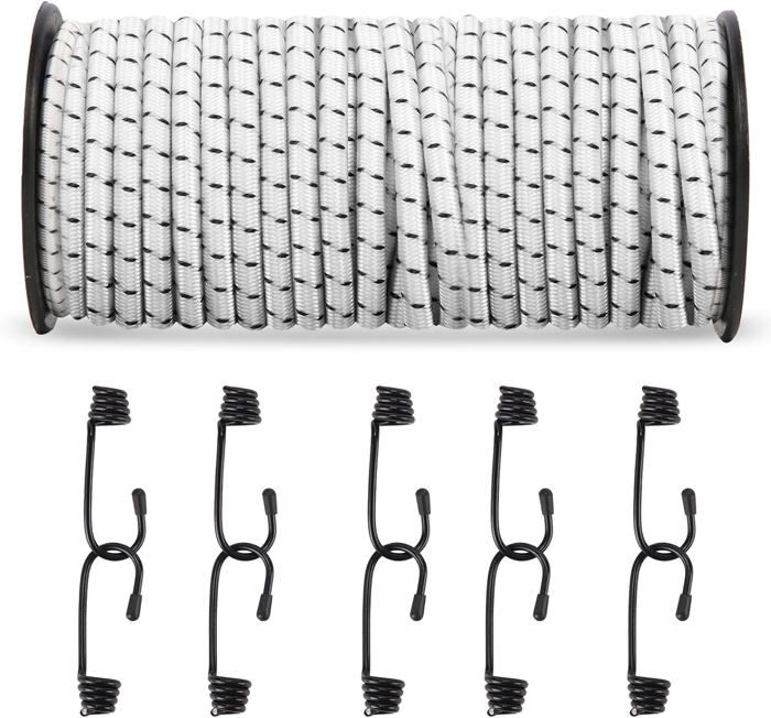 4 Cordes De Sécurité élastiques Rétractables - Lanières PVC Avec Fil D'acier, 25 Cm, Pour Outils
