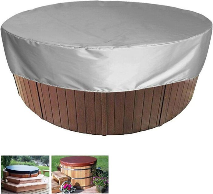 AVENLI CleanPlus Couverture Gonflable Pour Spa Ø125 Cm - Couvercle Isolant Pour Bain à Remous Intérieur Extérieur