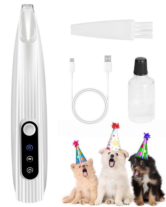 Meilleurs prix pour Tondeuse à pattes de chien améliorée, mini lame de 9 mm (environ 1/3 po),tondeuse pour animaux de compagnie rechargeable de type C