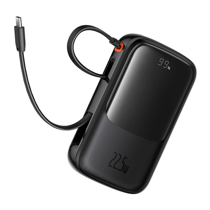 Batterie externe - BASEUS - Qpow Pro+ - 10000mAh - Charge rapide - 225W - Noir