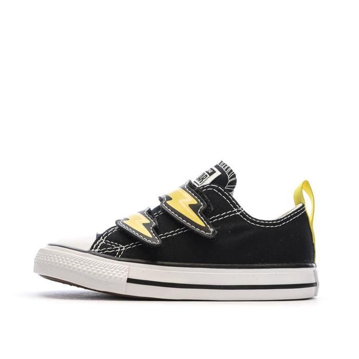 Converse Baskets Noires/Jaunes Garçon Converse All Star Electric