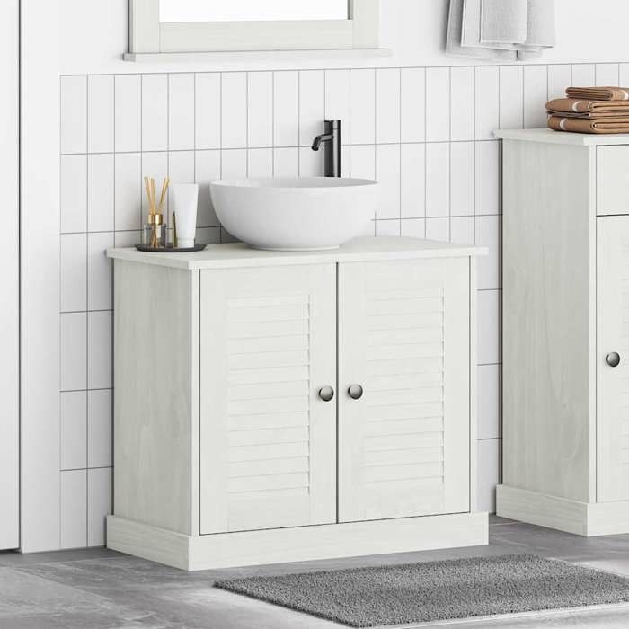 Autumn saleSupport Vasque/Meuble bas WC - Meuble Sous Évier VIGO Blanc antique 67.5 x 34 x 59 cm 2025593208