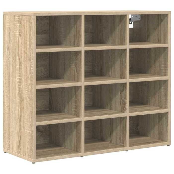 RUIG* CHIC Meuble à chaussures - KENNETH - Banc à chaussures/ envi 10 paires - avec étagère Chêne sonoma 77.5 x 30 x 67 cm68229