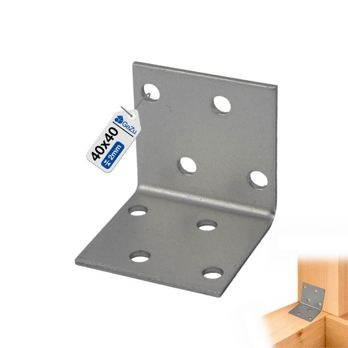 KOTARBAU® Lot de 25 Équerres renforcée 75 x 75 x 40 mm Équerre d
