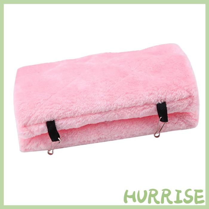 Garosa Hamac doiseau Hamac en peluche douce Tente de cage suspendue pour oiseaux Perroquet Hiver Lit chaud pour animaux de Rose