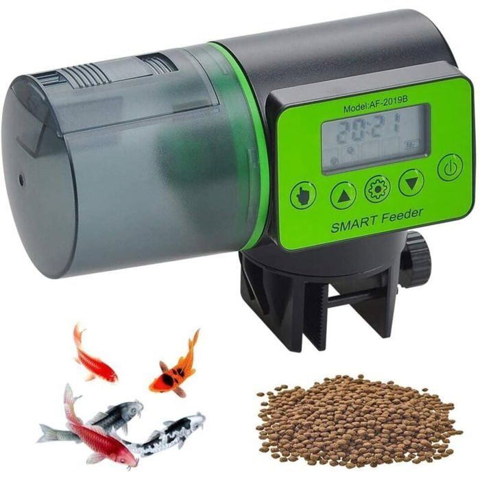 Meilleurs prix pour Distributeur Automatique de Nourriture - JIANGZHA - Vert Clair - 200 ml - Résistant à lhumidité - Programmable