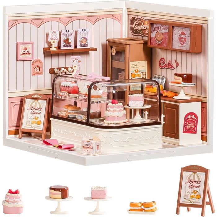 Rolife – Kit Miniature Conversation Dessert Au Miel – Maison De Poupée En Bois à Construire – Décoration Intérieure Rétro – Cadeau Adulte – Avec éclairage LED – 4h D’assemblage