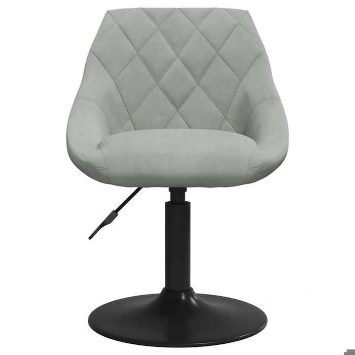 1 pièce Chaise de salle à manger - Bonne vie - Gris clair Velours @@37@