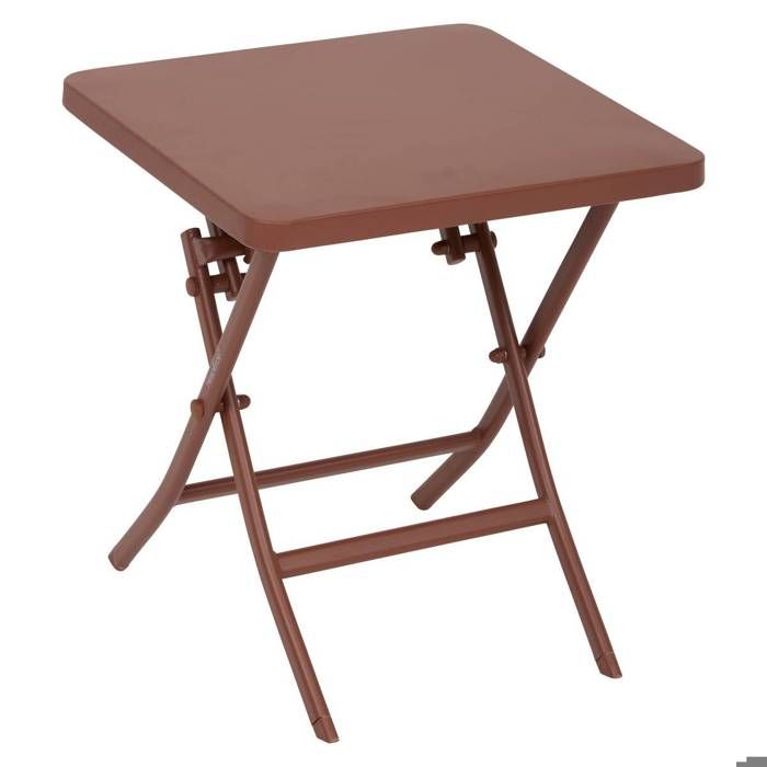 Table dappoint de jardin Greensboro 40x40cm acajou - Hespéride