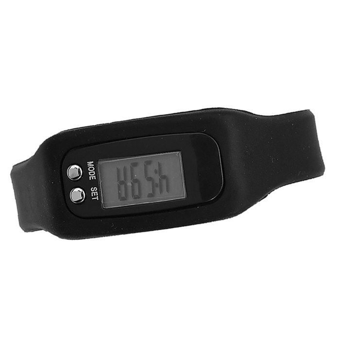 Mothinessto Bracelet podomètre Bracelet intelligent montre Bracelet compteur de calories podomètre sport bijoux bracelet Noir