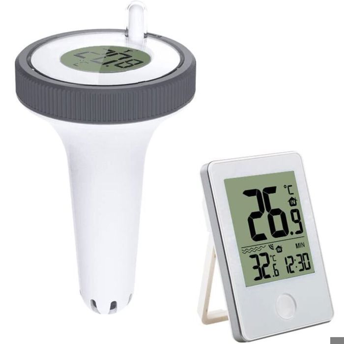 Thermomètre de piscine flottant sans fil à connexion radio thermomètre de température de leau