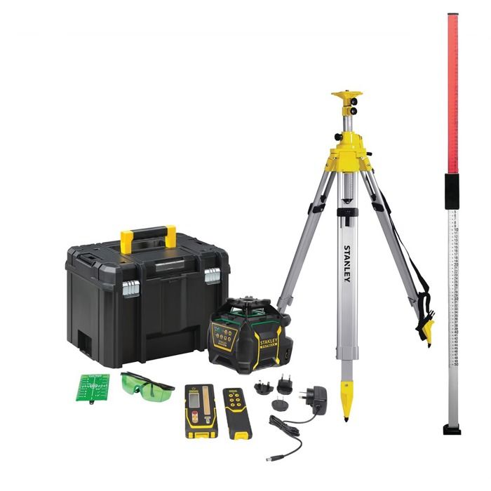 Pack pro niveau laser rotatif double pente faisceaux rouges USB C DEWALT DCLE15211RL QW