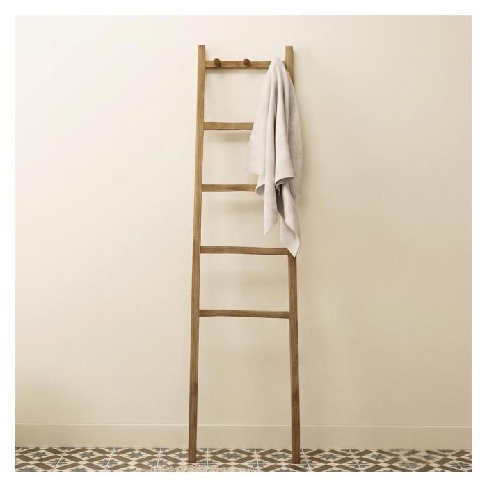 Echelle porte serviette OFICIO 170cm en chêne massif