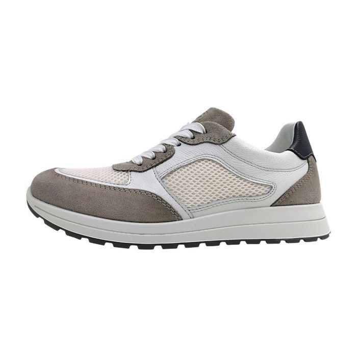 Hommes Ara chaussure à lacets sportive  Textile Lacets Plat - pebble blanc bleu 05