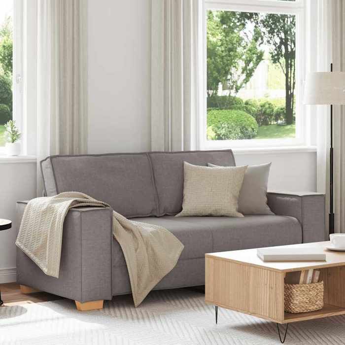 Canapé 2 places Taupe 180x78x84 cm Tissu - Cadre durable - design élégant(9991)