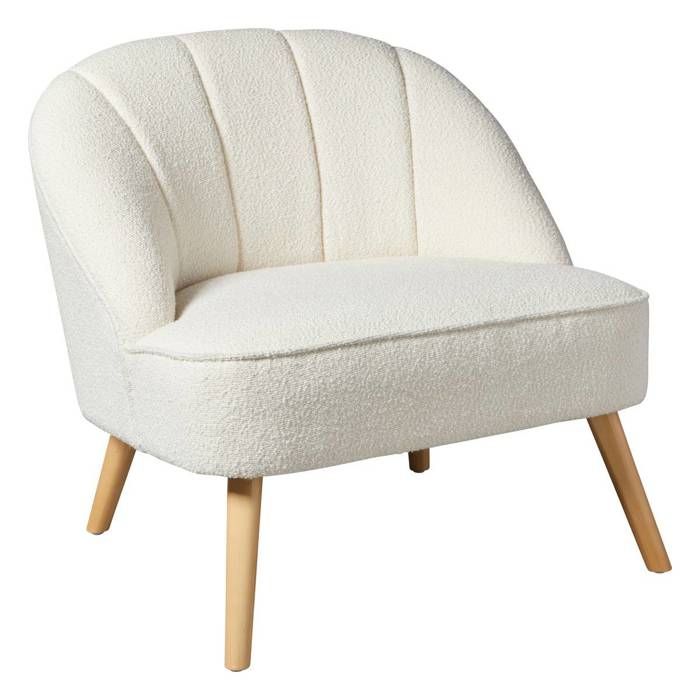 Fauteuil Naova bouclette blanc - Atmosphera Créateur dintérieur Fauteuil Naova bouclette blanc - Atmosphera Créateur dintérieur