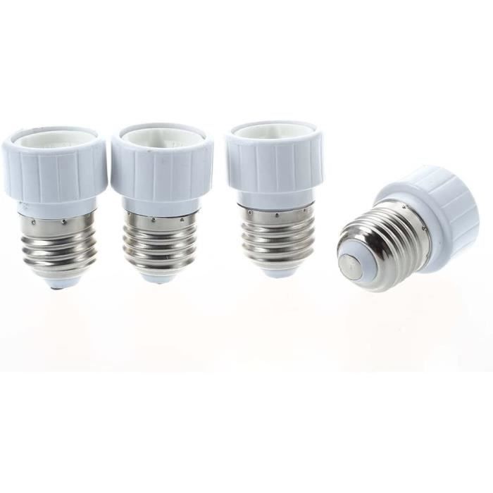 Adaptateur De Douilles E27 Sur GU10 Céramique Pour Ampoules Spots Adaptateur De Douilles E27 Sur GU10 Céramique Pour Ampoules Spots