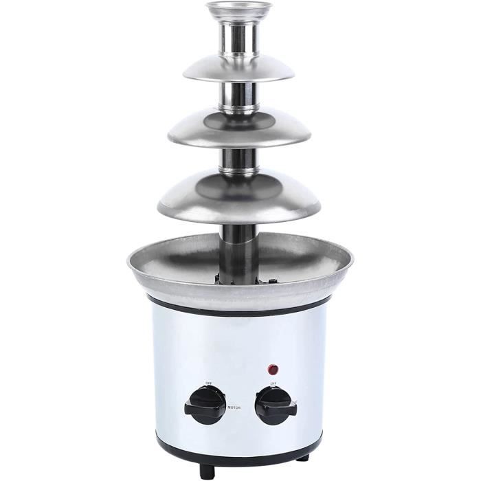 Fontaine à Chocolat Living Home 21 Pouces – 3 étages, Inox, 4 Lbs, Neuve