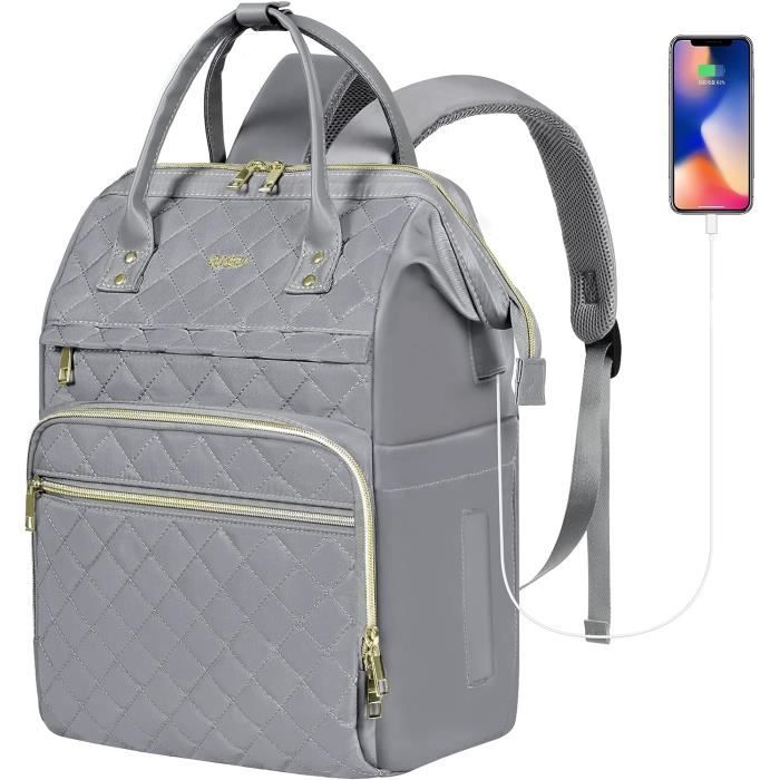 Sac A Dos Ordinateur Femme,Sacoche Pc Portable 15,6 Pouces Impermeable Pour  Voyage Travail,Kawaii Cartable Femme Pour Colle[x4118] - Cdiscount  Bagagerie - Maroquinerie